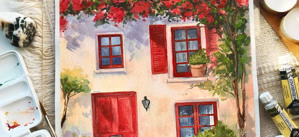 мастер-класс по живописи акварелью «Южная история»