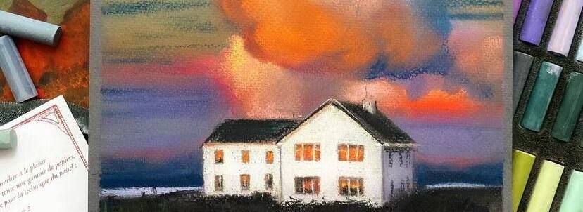 мастер-класс по рисованию пастелью «Облака»