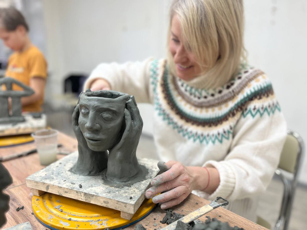 мастер-класс по скульптуре в студии «Объём»