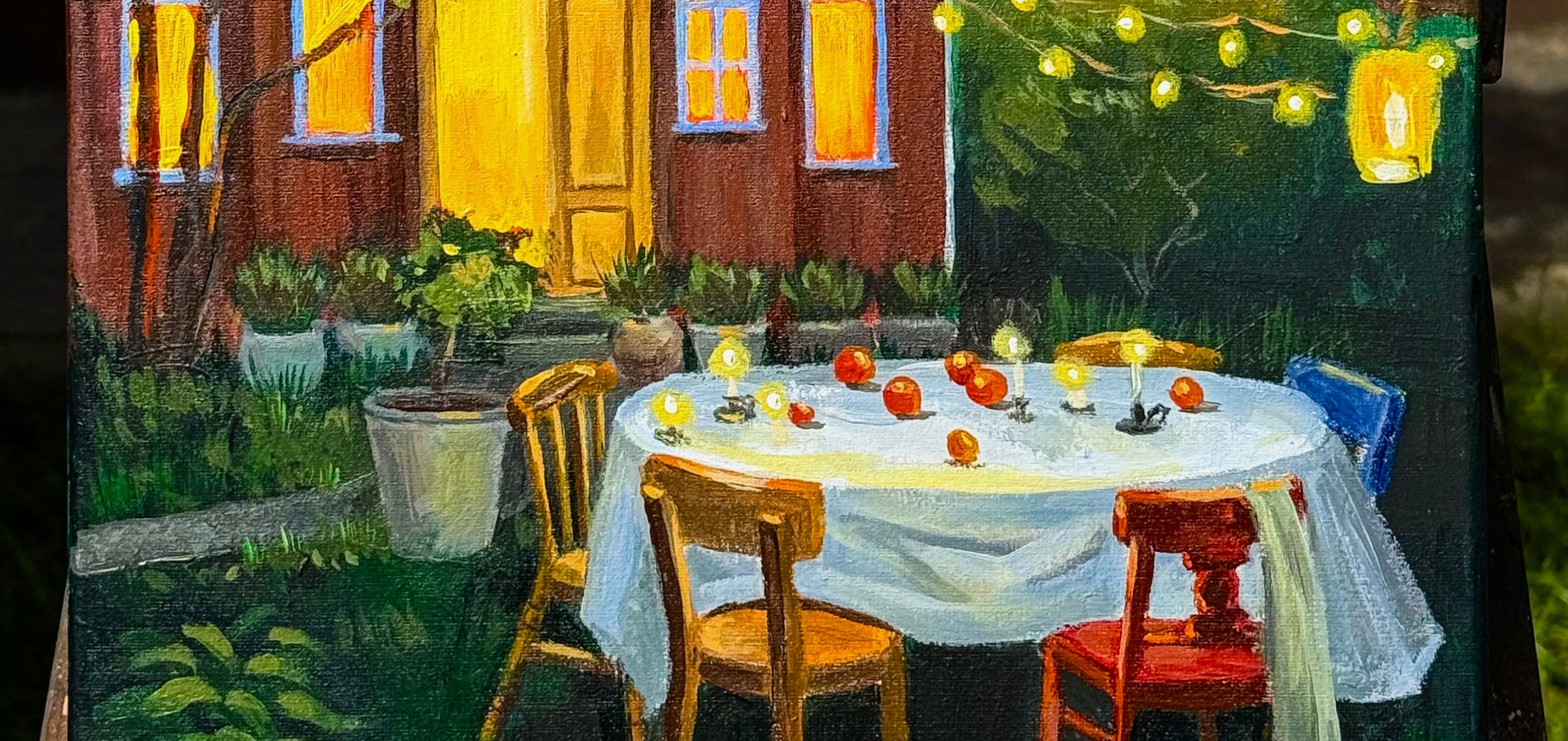 мастер-класс по живописи акрилом «Уютное местечко»