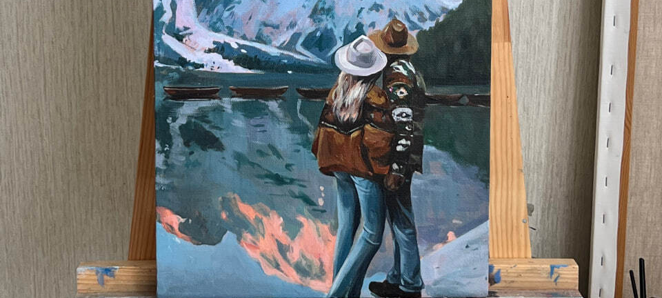 Мастер-класс по живописи акрилом «Восхождение» фото 1