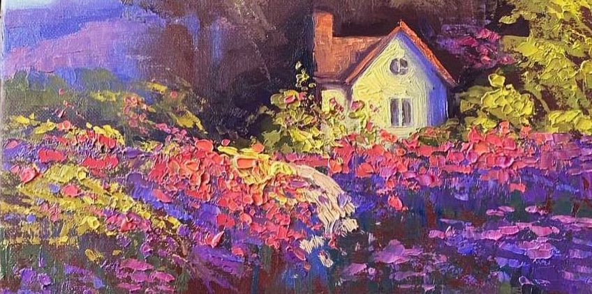 мастер-класс по живописи маслом «Сад тишины»