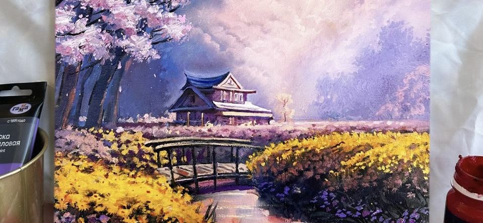 мастер-класс по живописи акрилом «Волшебные мечты»