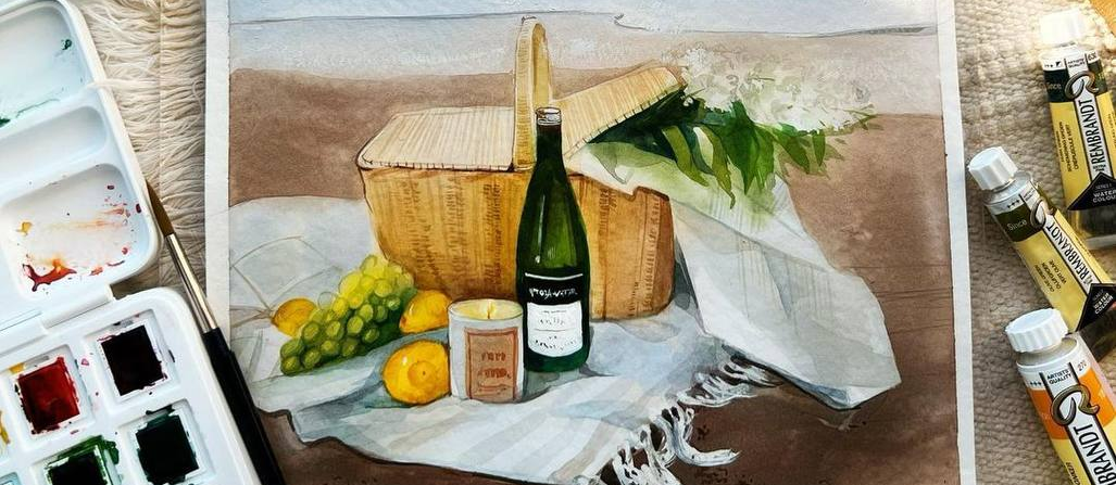 мастер-класс по живописи акварелью «Воздушное побережье»