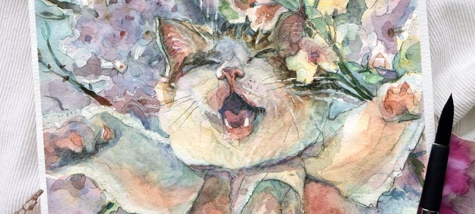 мастер-класс по живописи акварелью «Выше неба»