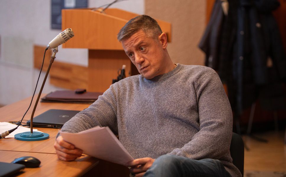 Кадр со съёмок сериала «Крайние меры»