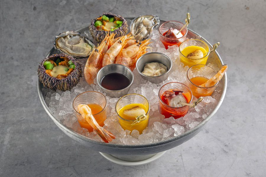 Сет из морепродуктов на льду