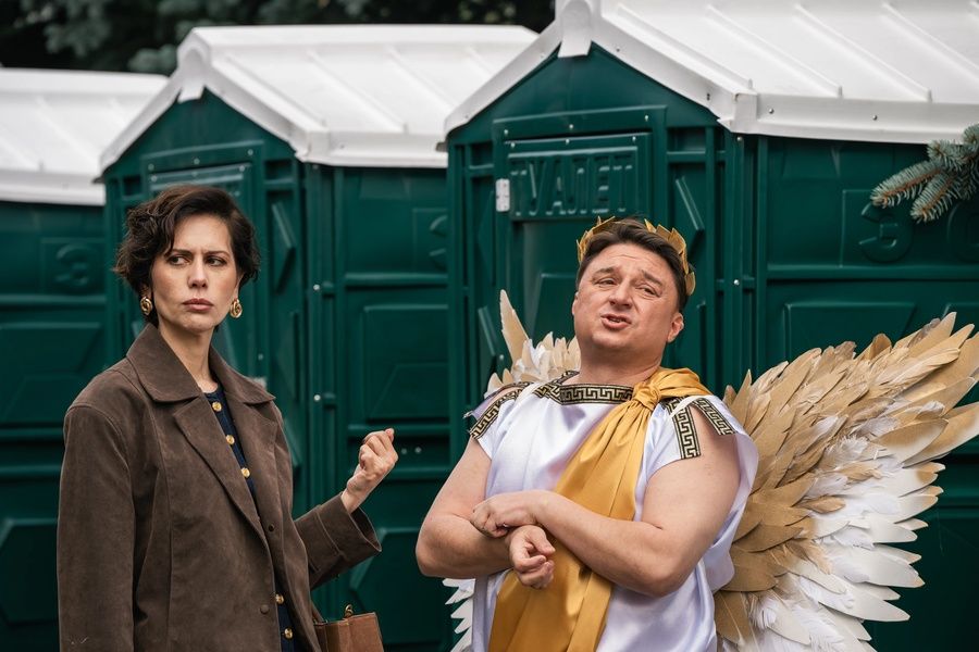 Кадр со съёмок сериала «Почти настоящий детектив»