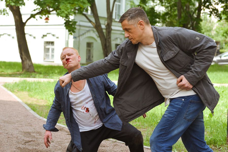 Кадр со съёмок сериала «Крайние меры»
